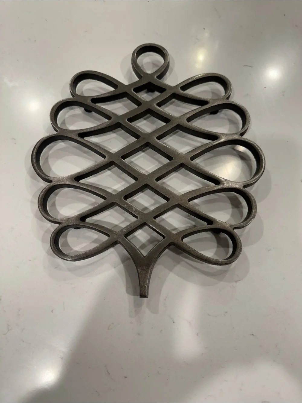 Decorative Vintage Iron Wall Trivet - Cast Iron in matte finish! Dansk